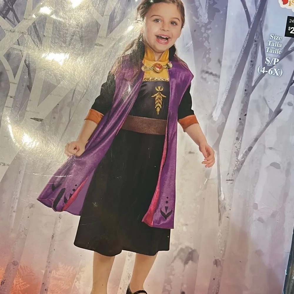 Disney Anna Frozen II  Halloween Costume 4-6 NWT - Picture 2 of 7